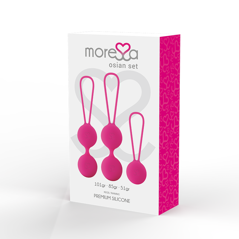 MORESSA - OSIAN SET PREMIUM SILICONE ROSE (Osian One - 51 g | Osian Two - 101 g | Osian Three 85 g) - Sensualia