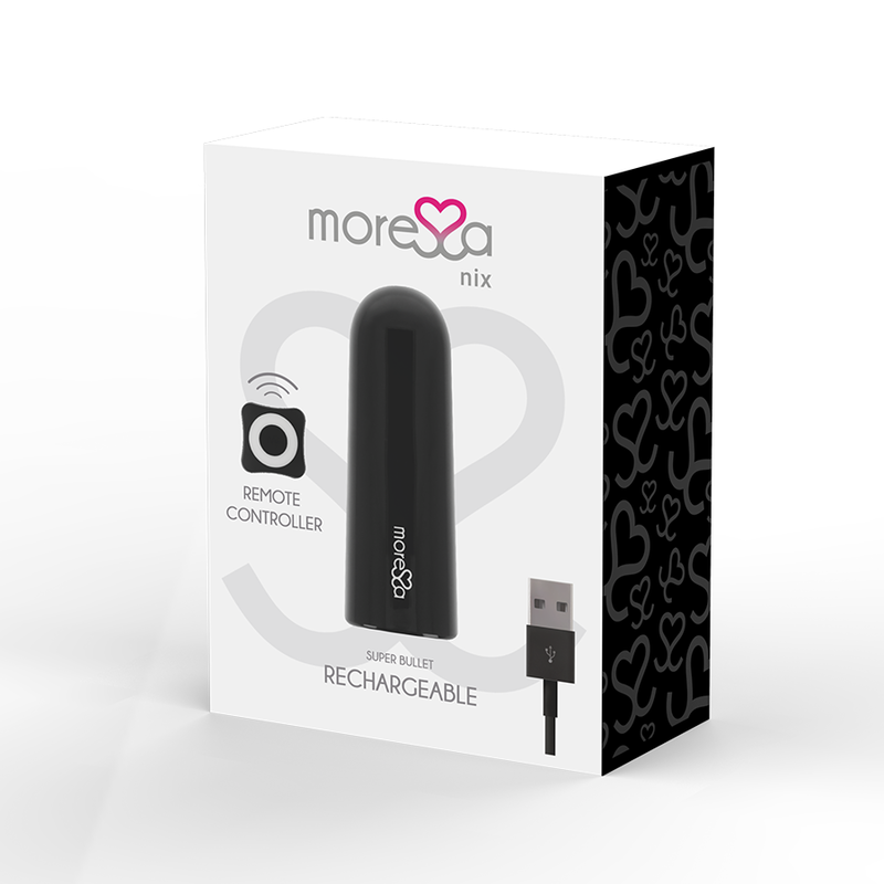 MORESSA - NIX VIBRATEUR TÉLÉCOMMANDE NOIR MORESSA