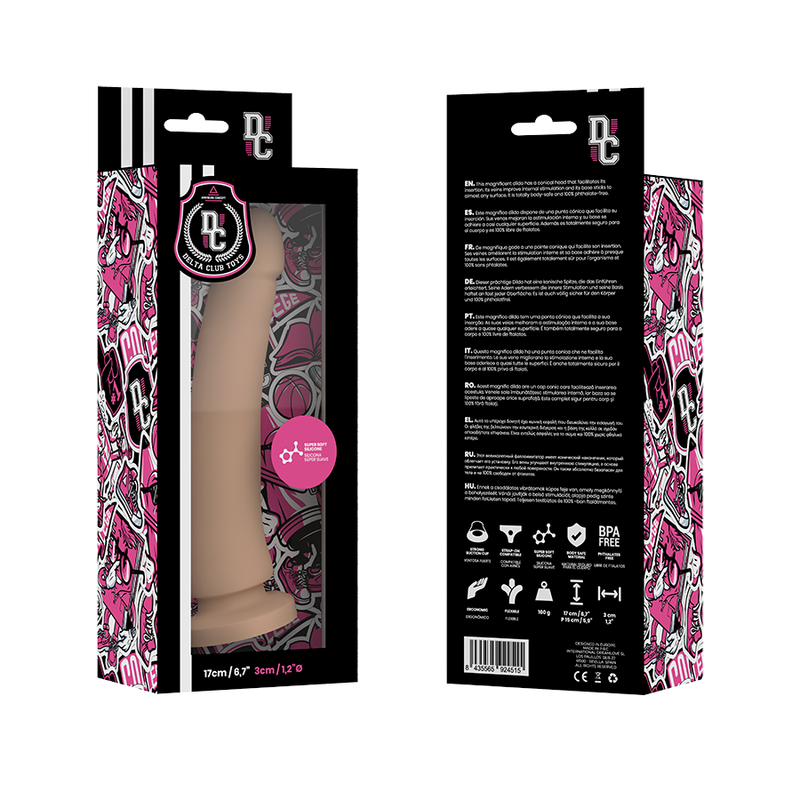 DELTA CLUB - JOUETS GODE MÉDICAL NATUREL SILICONE 17 CM -O- 3 CM - Sensualia