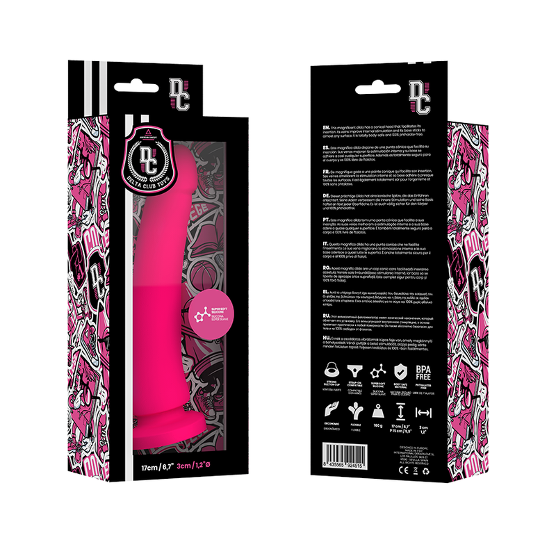 DELTA CLUB - TOYS GODE MÉDICAL SILICONE ROSE 17 CM -O- 3 CM - Sensualia
