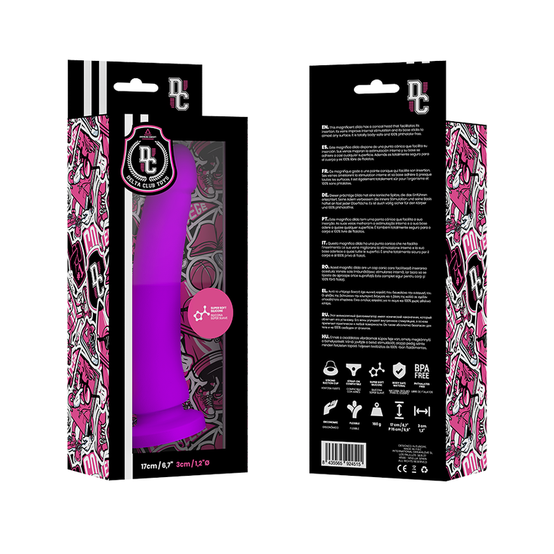 DELTA CLUB - TOYS GODE MÉDICAL LILAS SILICONE 17 CM -O- 3 CM - Sensualia