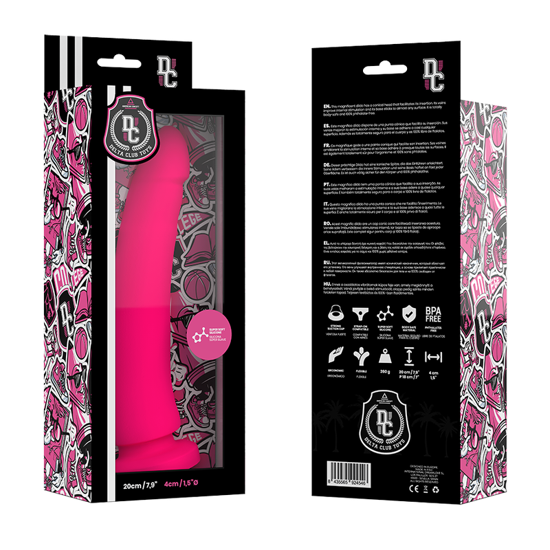 DELTA CLUB - TOYS GODE MÉDICAL ROSE EN SILICONE 20 CM -O- 4 CM - Sensualia