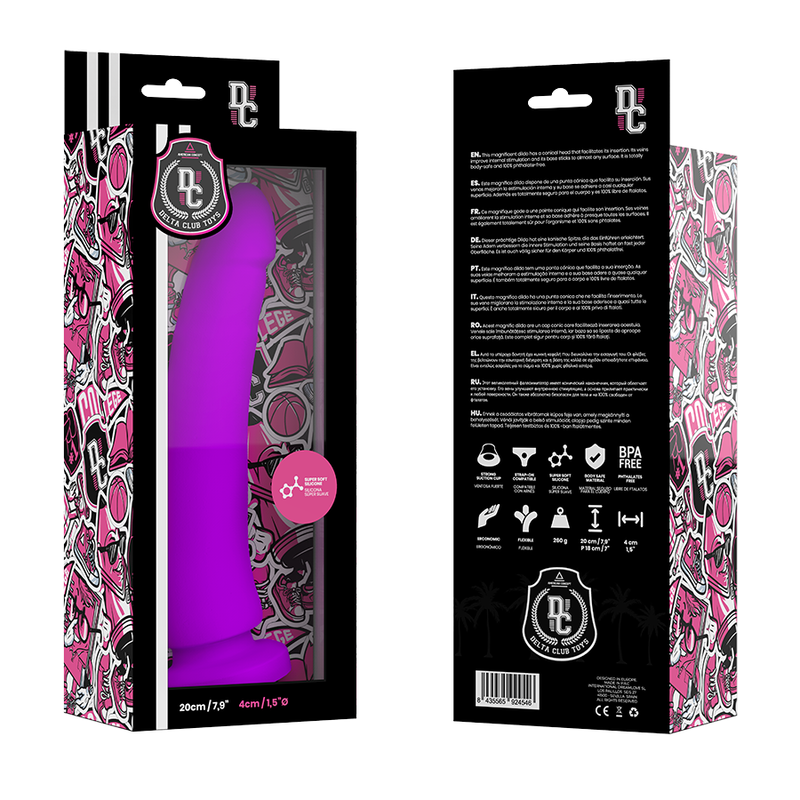 DELTA CLUB - TOYS GODE MÉDICAL LILAS SILICONE 20 CM -O- 4 CM - Sensualia