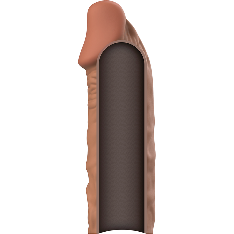 VIRILXL - EXTENSION DE PÉNIS MARRON EN SILICONE LIQUIDE V5 - Sensualia