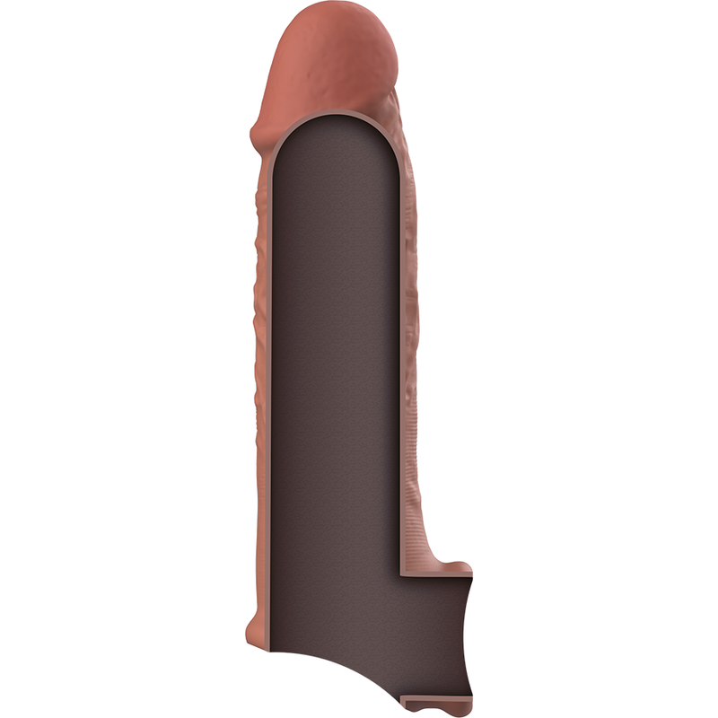VIRILXL - EXTENSION DE PÉNIS MARRON EN SILICONE LIQUIDE V9 - Sensualia