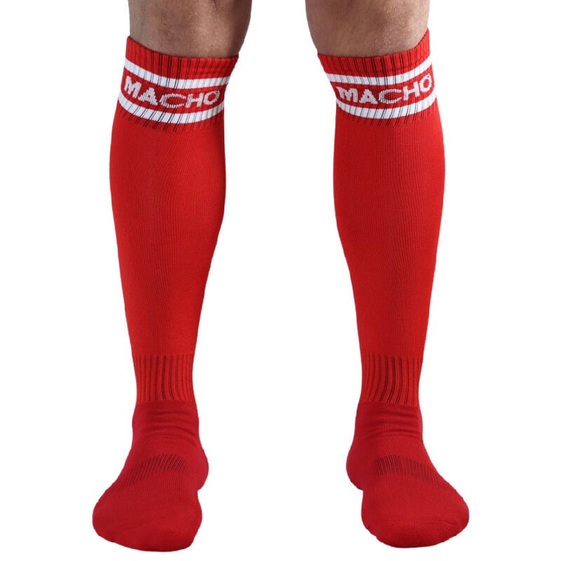 MACHO - CALCETINES LARGOS TALLA UNICA ROJO - Sensualia