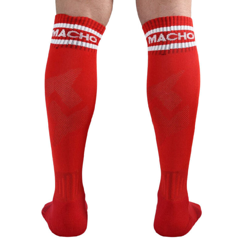 MACHO - CALCETINES LARGOS TALLA UNICA ROJO - Sensualia
