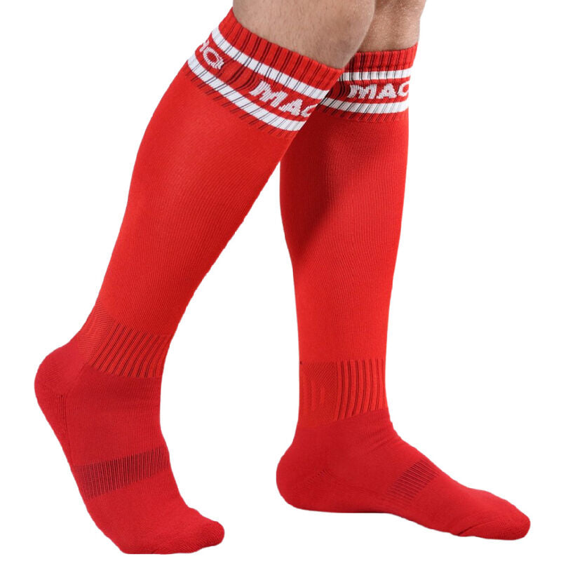 MACHO - CALCETINES LARGOS TALLA UNICA ROJO - Sensualia