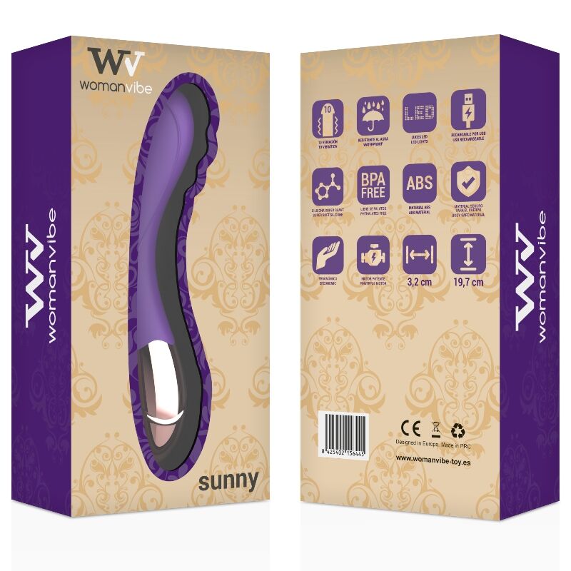 WOMANVIBE - VIBRATEUR RECHARGEABLE EN SILICONE SUNNY - Sensualia