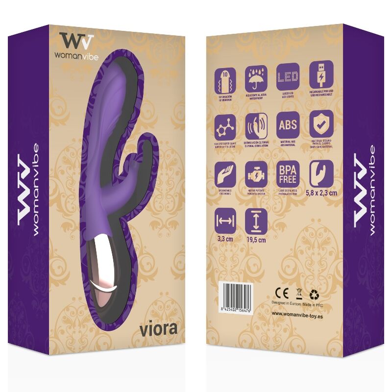 WOMANVIBE - VIBRATEUR RECHARGEABLE EN SILICONE VIORA FEMME - Sensualia