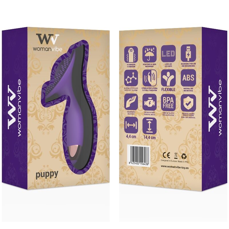 WOMANVIBE - PUPPY STIMULATOR SILICONE RECHARGEABLE - Sensualia