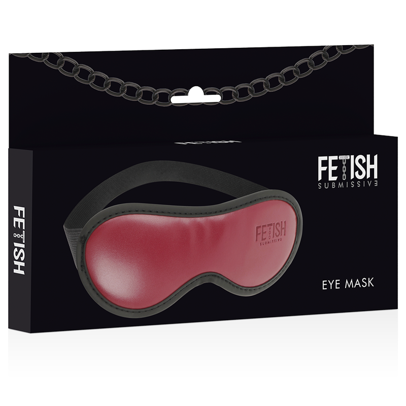 FETISH SUBMISSIVE DARK ROOM - MASQUE EN CUIR VÉGAN AVEC DOUBLURE EN NÉOPRÈNE - Sensualia