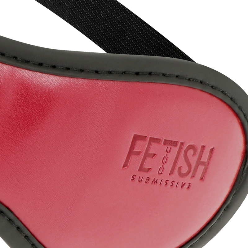 FETISH SUBMISSIVE DARK ROOM - MASQUE EN CUIR VÉGAN AVEC DOUBLURE EN NÉOPRÈNE - Sensualia