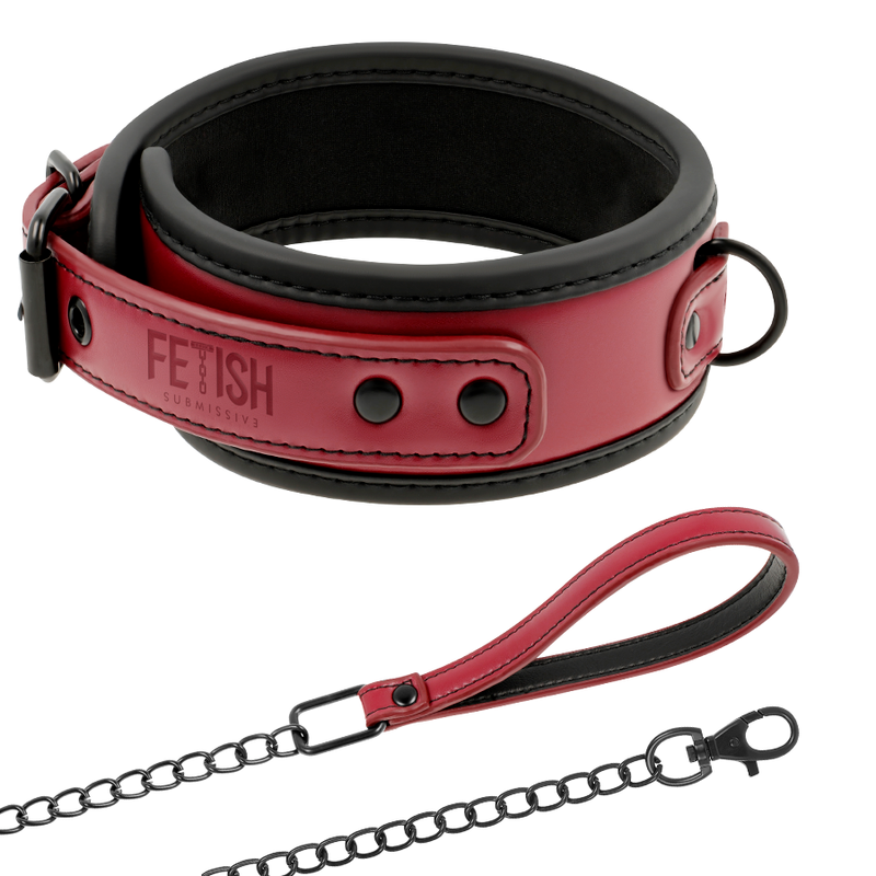 FETISH SUBMISSIVE DARK ROOM - COLLIER CHAÎNE DOUBLURE EN NÉOPRÈNE - Sensualia