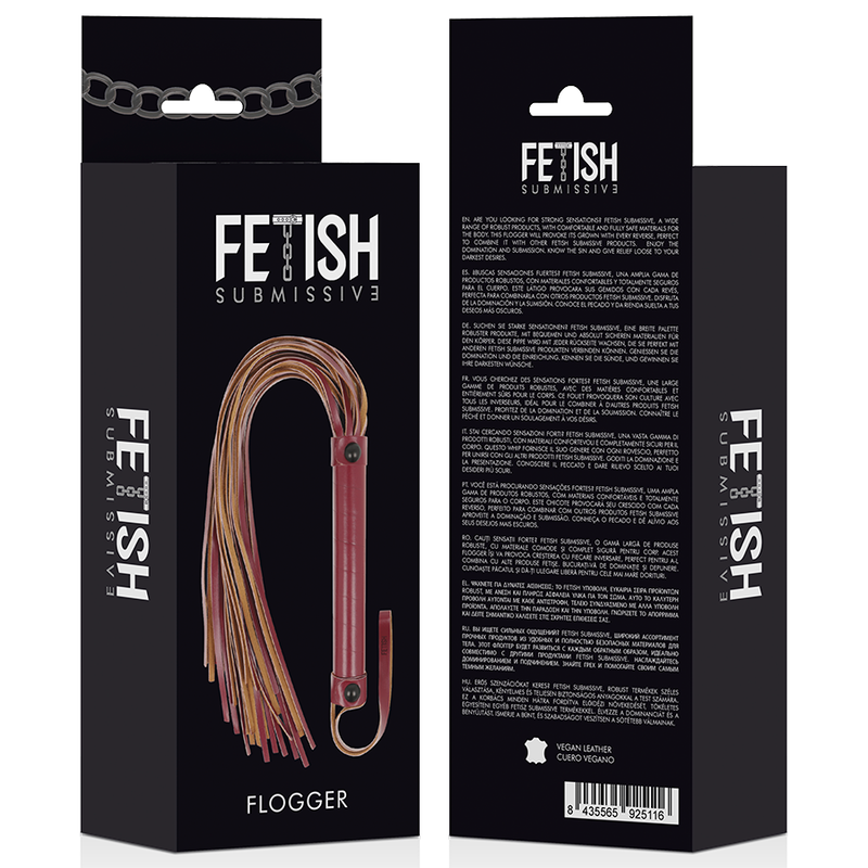 FETISH SUBMISSIVE DARK ROOM - FOUET EN CUIR VÉGÉTALIEN - Sensualia