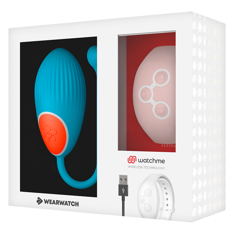 WEARWATCH - TÉLÉCOMMANDE WATCHME TECHNOLOGIE OEUF BLEU / ROSE - Sensualia