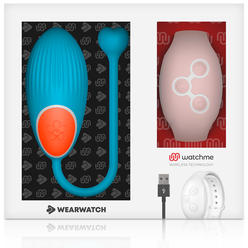 WEARWATCH - TÉLÉCOMMANDE WATCHME TECHNOLOGIE OEUF BLEU / ROSE - Sensualia