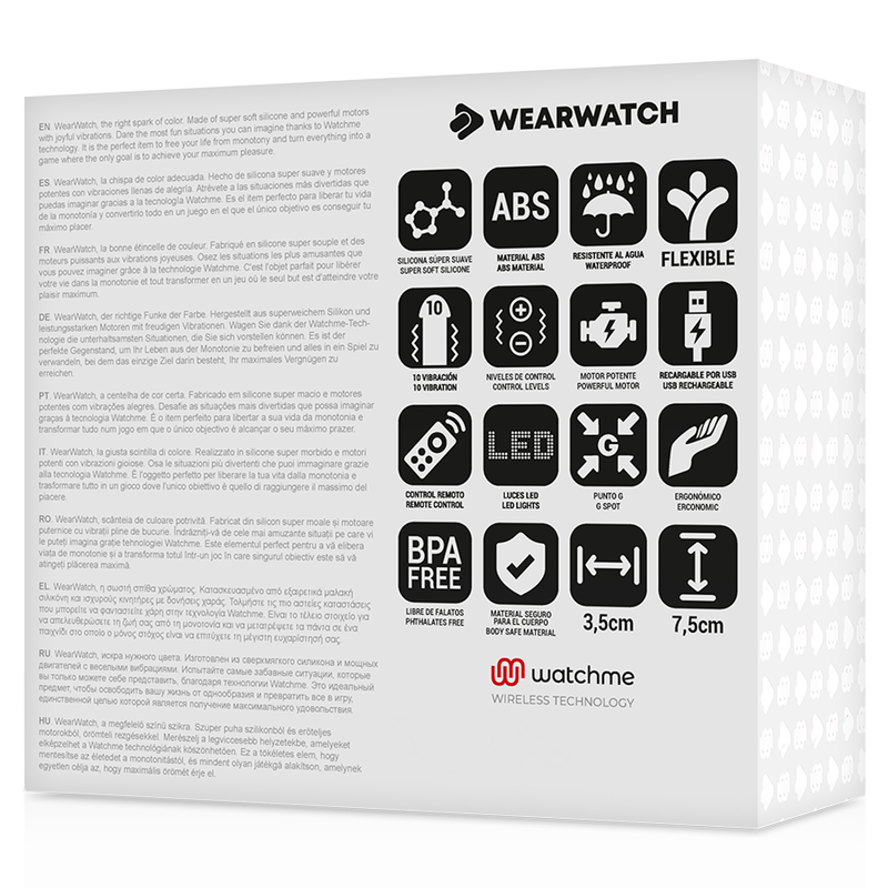 WEARWATCH - WATCHME TECHNOLOGIE TÉLÉCOMMANDE UF FUCHSIA / EAU DE MER - Sensualia