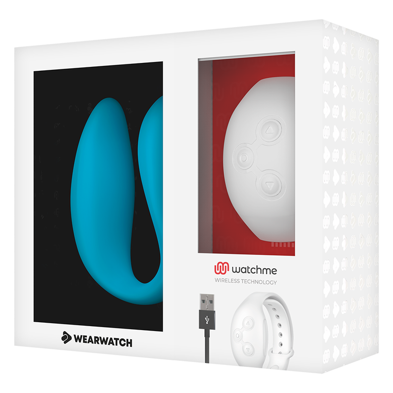 WEARWATCH - WATCHME VIBRATEUR DOUBLE TECHNOLOGIE INDIGO/NEIGE - Sensualia