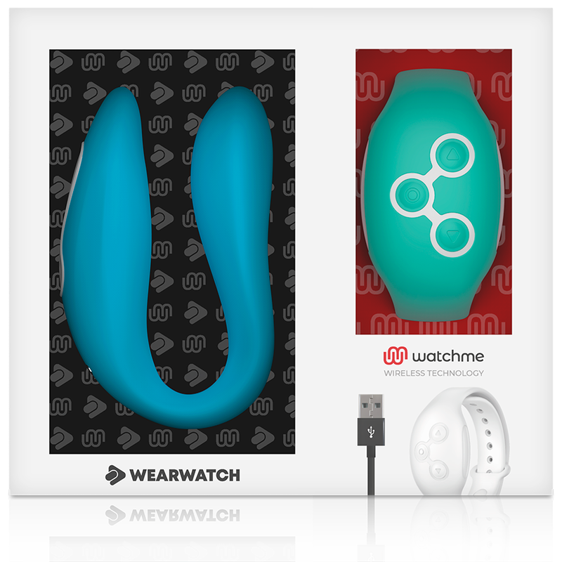 WEARWATCH - VIBRATEUR WATCHME DOUBLE TECHNOLOGIE INDIGO/EAU DE MER - Sensualia