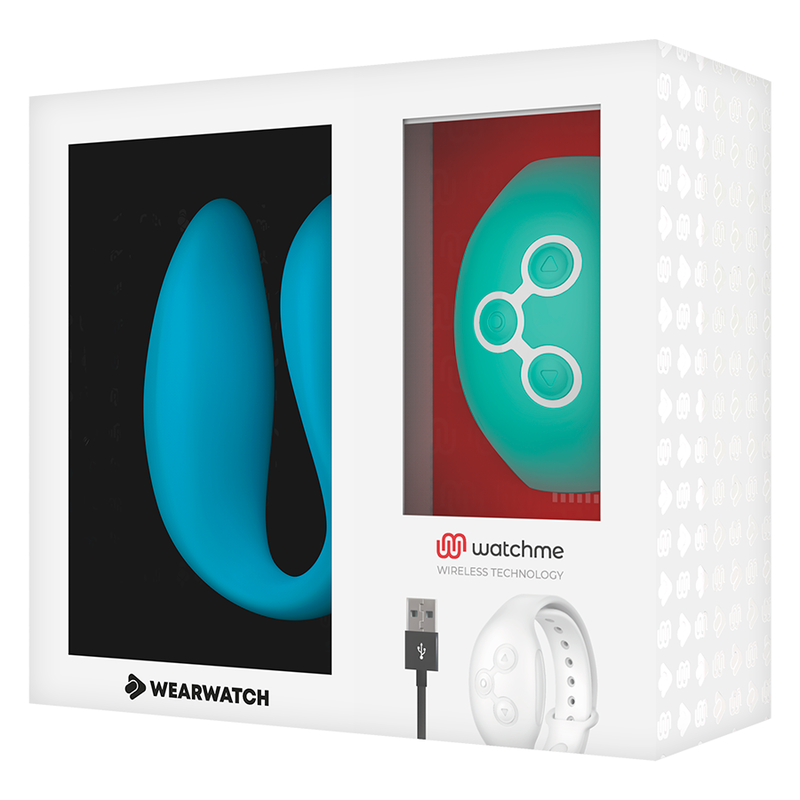 WEARWATCH - VIBRATEUR WATCHME DOUBLE TECHNOLOGIE INDIGO/EAU DE MER - Sensualia