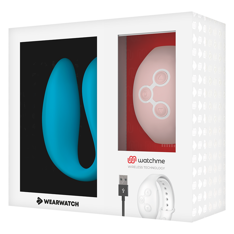 WEARWATCH - WATCHME VIBRATEUR DOUBLE TECHNOLOGIE INDIGO / ROSE - Sensualia
