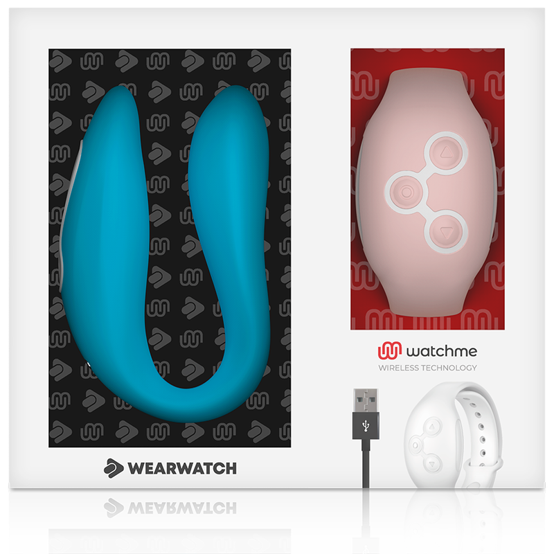 WEARWATCH - WATCHME VIBRATEUR DOUBLE TECHNOLOGIE INDIGO / ROSE - Sensualia