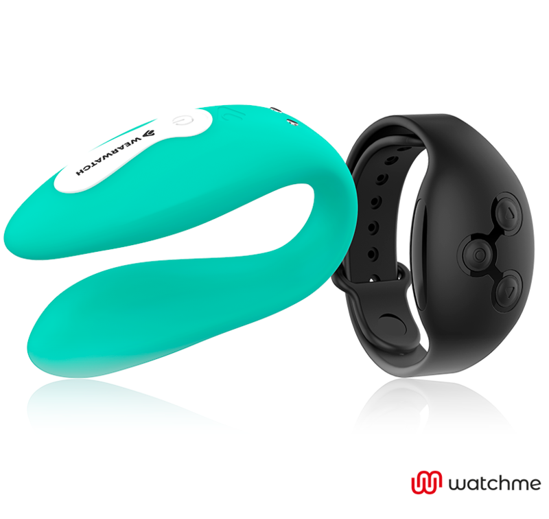 WEARWATCH - VIBRATEUR DOUBLE TECHNOLOGIE WATCHME AIGUE-MARINE / JET - Sensualia