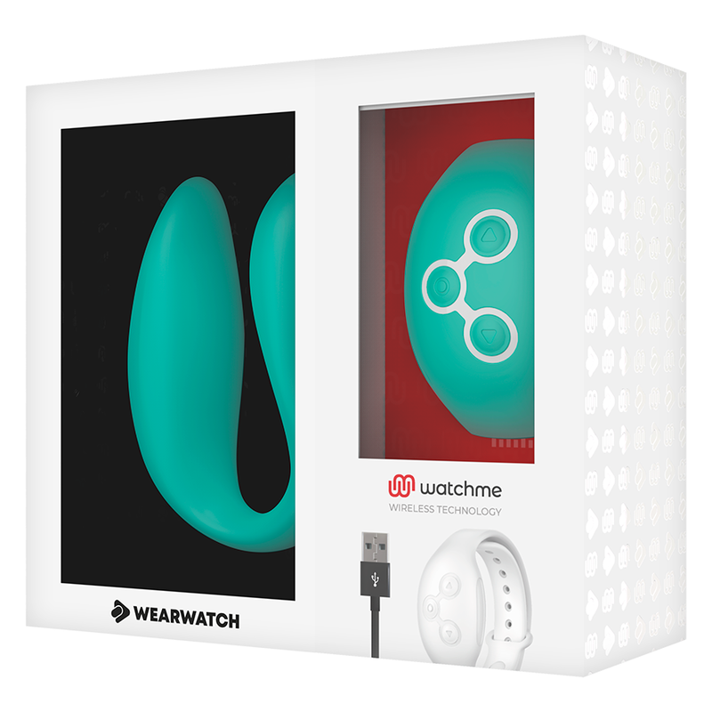 WEARWATCH - VIBRATEUR WATCHME VERT CLAIR DOUBLE TECHNOLOGIE - Sensualia