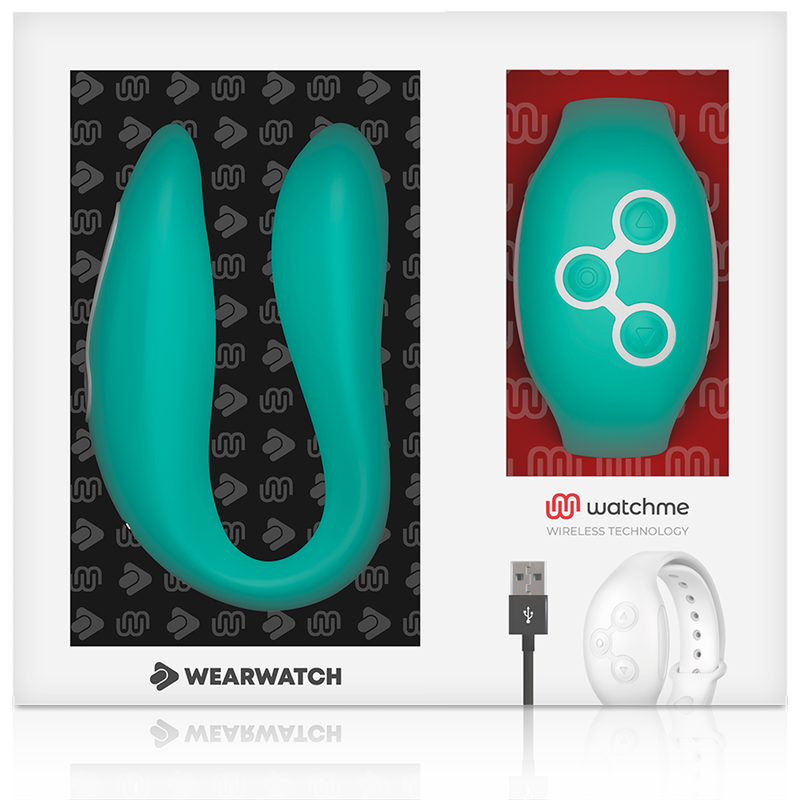 WEARWATCH - VIBRATEUR WATCHME VERT CLAIR DOUBLE TECHNOLOGIE - Sensualia
