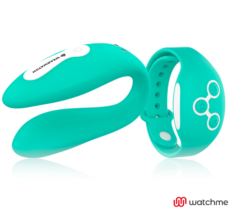 WEARWATCH - VIBRATEUR WATCHME VERT CLAIR DOUBLE TECHNOLOGIE - Sensualia