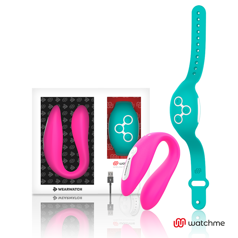 WEARWATCH - VIBRATEUR WATCHME DOUBLE TECHNOLOGIE FUCHSIA / EAU DE MER - Sensualia