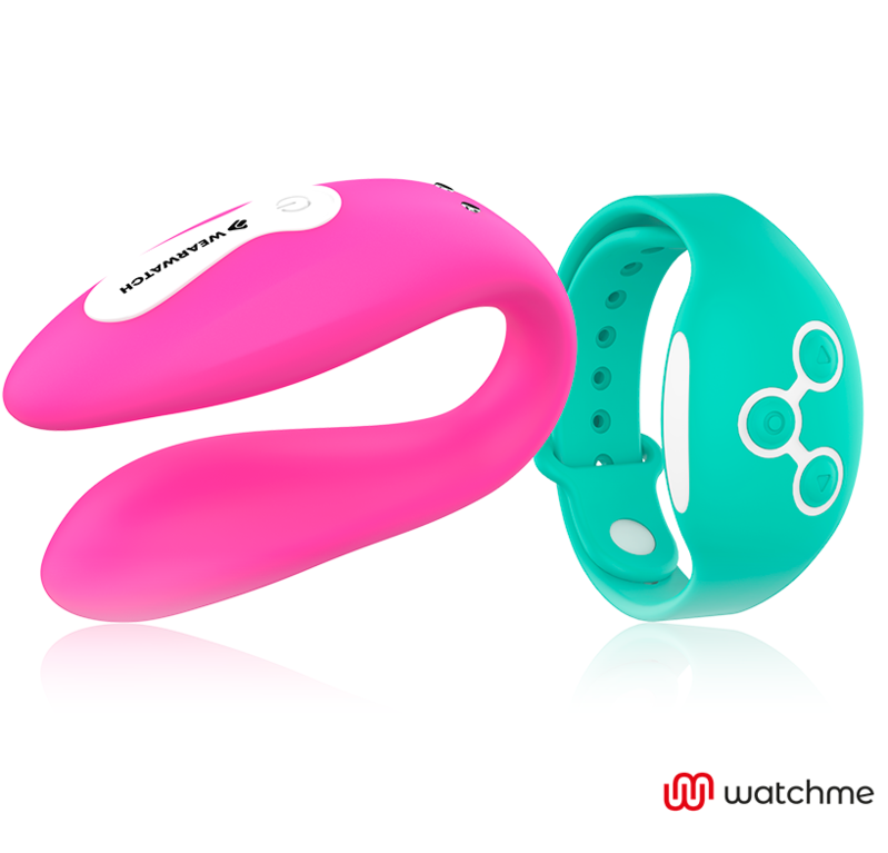 WEARWATCH - VIBRATEUR WATCHME DOUBLE TECHNOLOGIE FUCHSIA / EAU DE MER - Sensualia