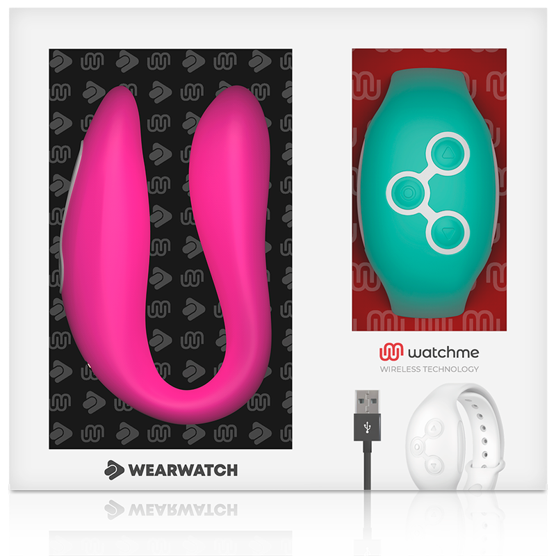 WEARWATCH - VIBRATEUR WATCHME DOUBLE TECHNOLOGIE FUCHSIA / EAU DE MER - Sensualia