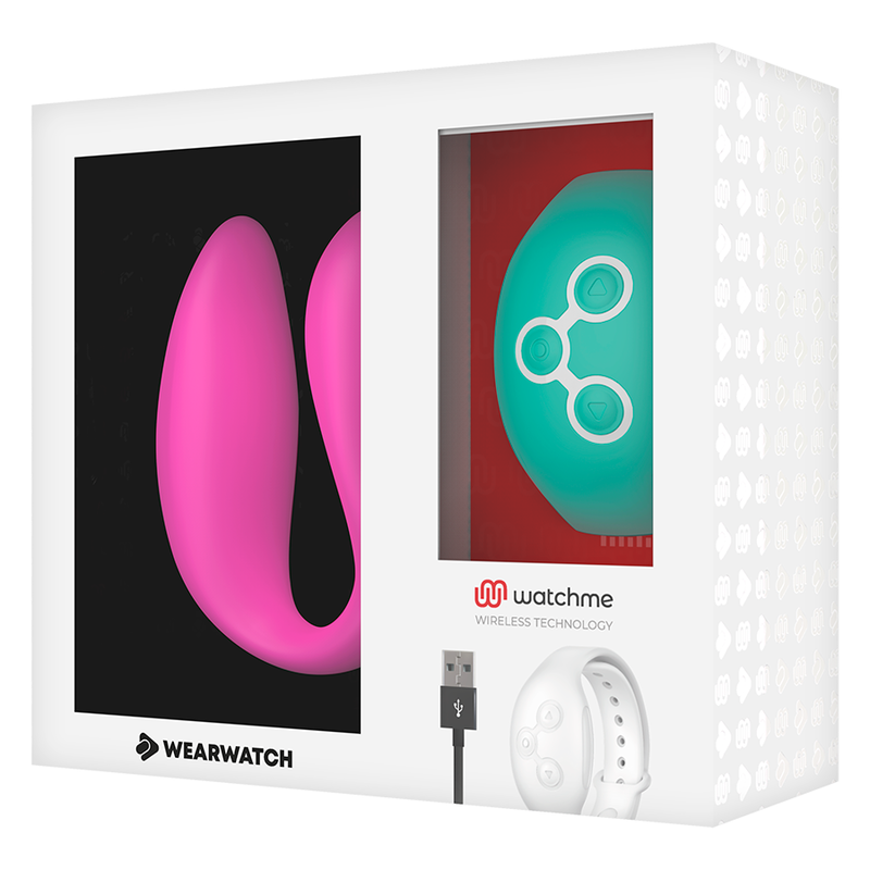 WEARWATCH - VIBRATEUR WATCHME DOUBLE TECHNOLOGIE FUCHSIA / EAU DE MER - Sensualia