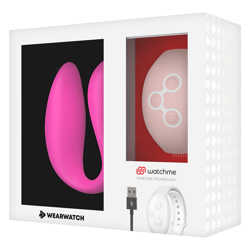 WEARWATCH - VIBRATEUR WATCHME DOUBLE TECHNOLOGIE FUCHSIA / ROSE - Sensualia
