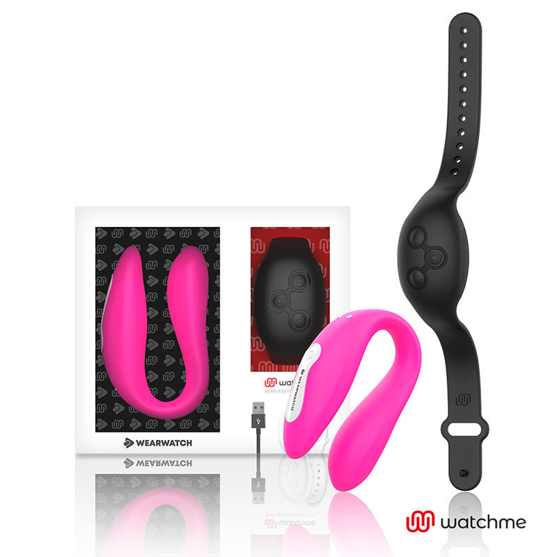WEARWATCH - VIBRATEUR DOUBLE TECHNOLOGIE WATCHME FUCHSIA/AZABACHE - Sensualia