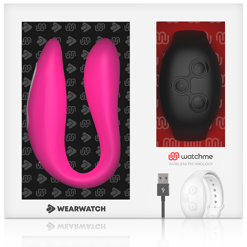 WEARWATCH - VIBRATEUR DOUBLE TECHNOLOGIE WATCHME FUCHSIA/AZABACHE - Sensualia