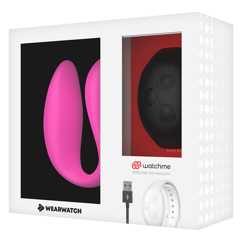 WEARWATCH - VIBRATEUR DOUBLE TECHNOLOGIE WATCHME FUCHSIA/AZABACHE - Sensualia