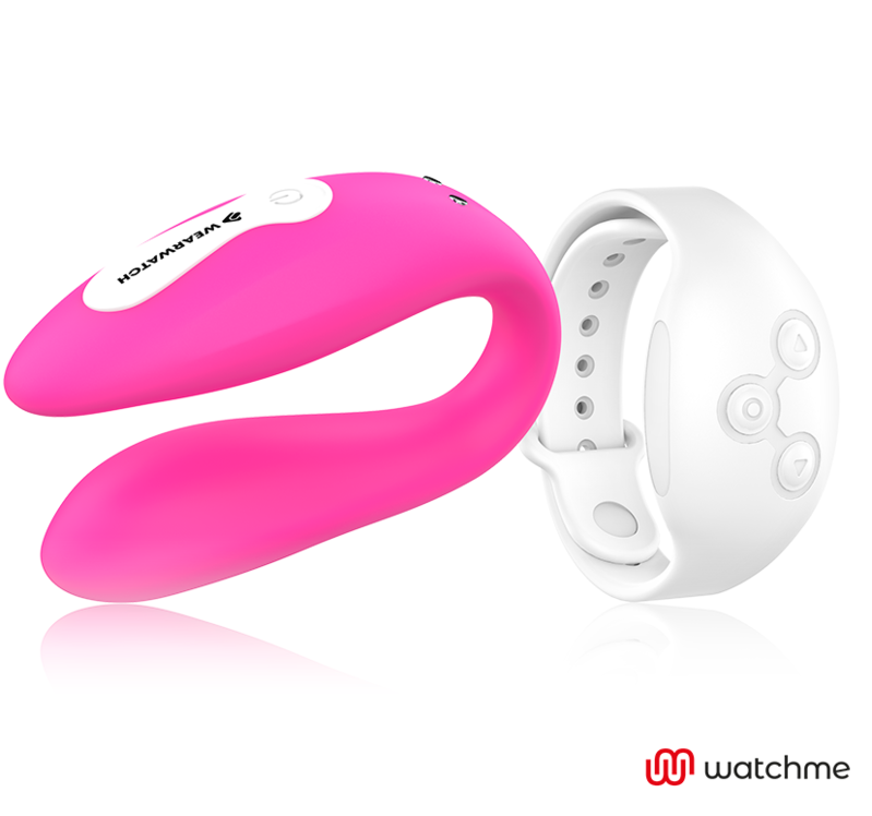 WEARWATCH - WATCHME VIBRATEUR DOUBLE TECHNOLOGIE FUCHSIA / NEIGE - Sensualia