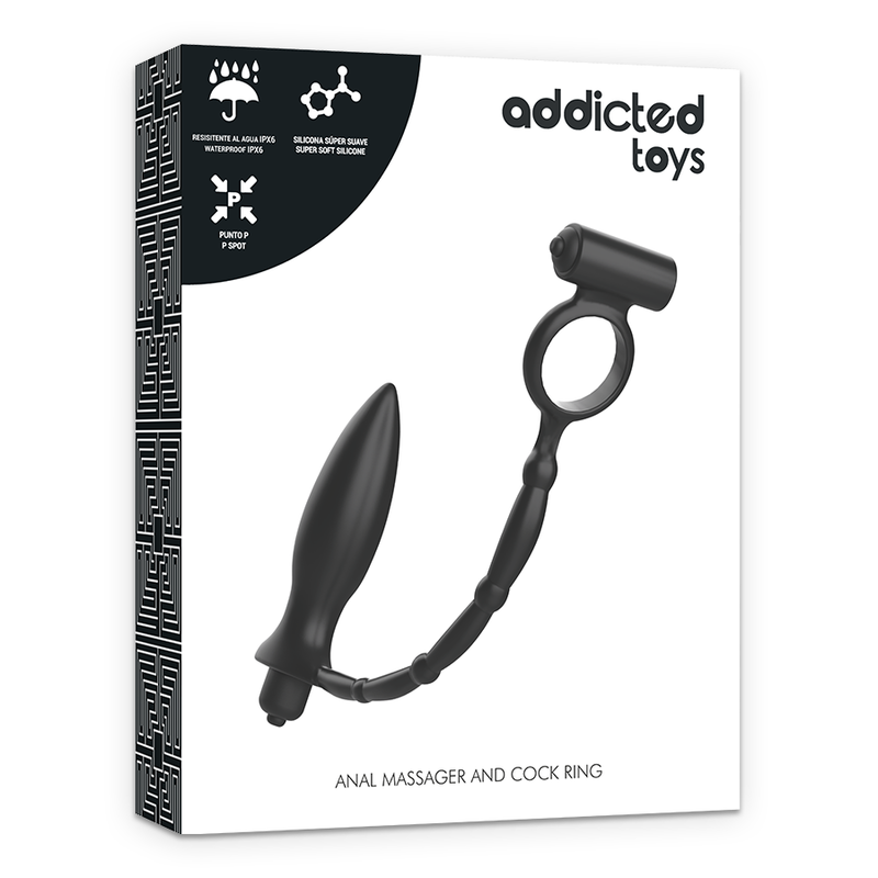 ADDICTED TOYS - PLUG ANAL AVEC ANNEAU VIBRANT - Sensualia