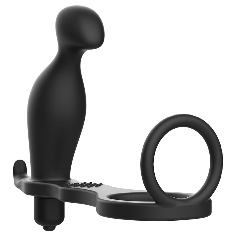 ADDICTED TOYS - PLUG ANAL AVEC ANNEAU EN SILICONE NOIR 12 CM - Sensualia