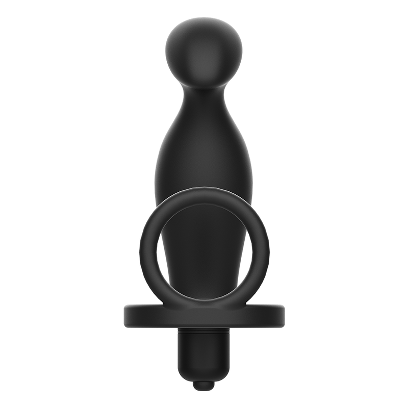 ADDICTED TOYS - PLUG ANAL AVEC ANNEAU EN SILICONE NOIR 12 CM - Sensualia