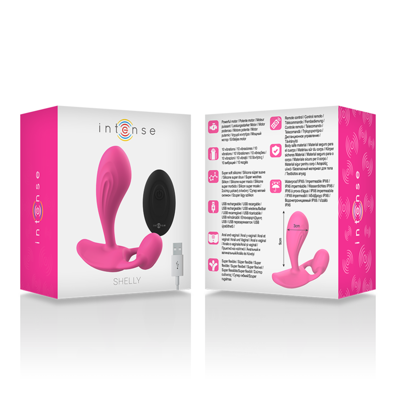 INTENSE - TÉLÉCOMMANDE ANAL SHELLY PLUG ROSE - Sensualia