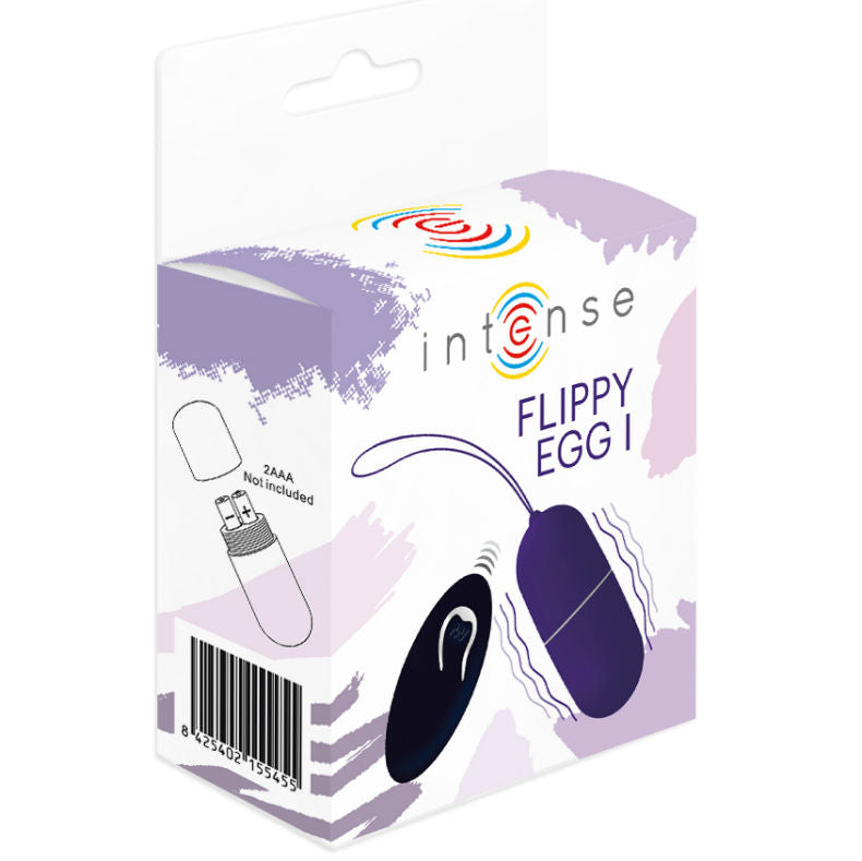 INTENSE - OEUF VIBRANT FLIPPY I AVEC TÉLÉCOMMANDE VIOLET - Sensualia