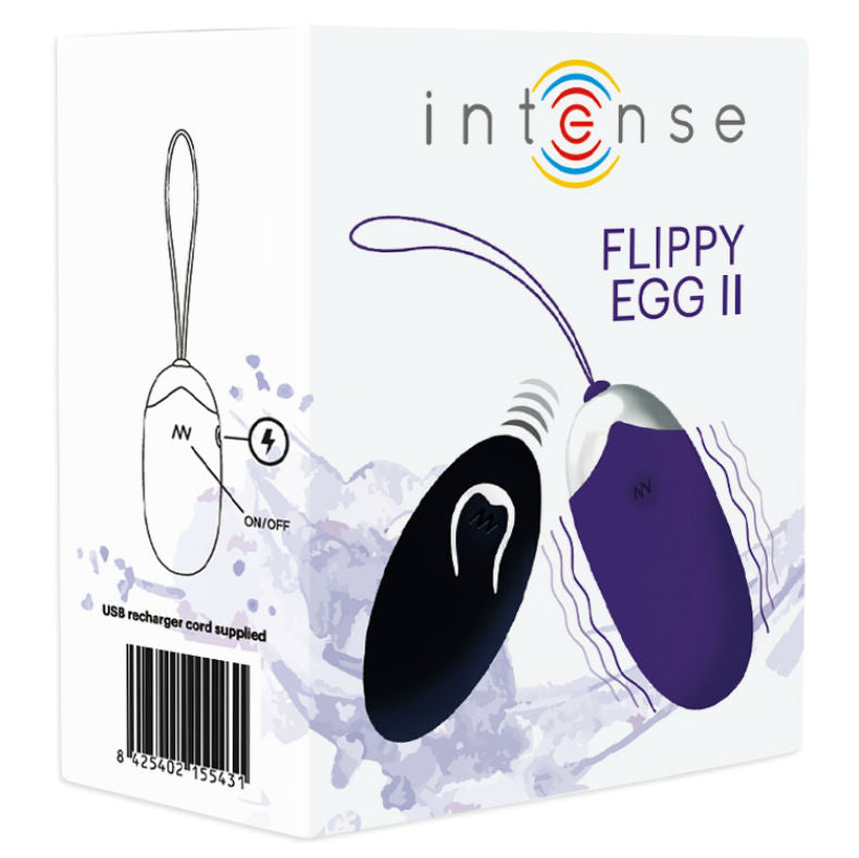 INTENSE - OEUF VIBRANT FLIPPY II AVEC TÉLÉCOMMANDE VIOLET - Sensualia