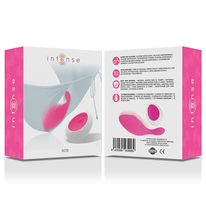 INTENSE - ROB PANTIE TÉLÉCOMMANDE ROSE - Sensualia