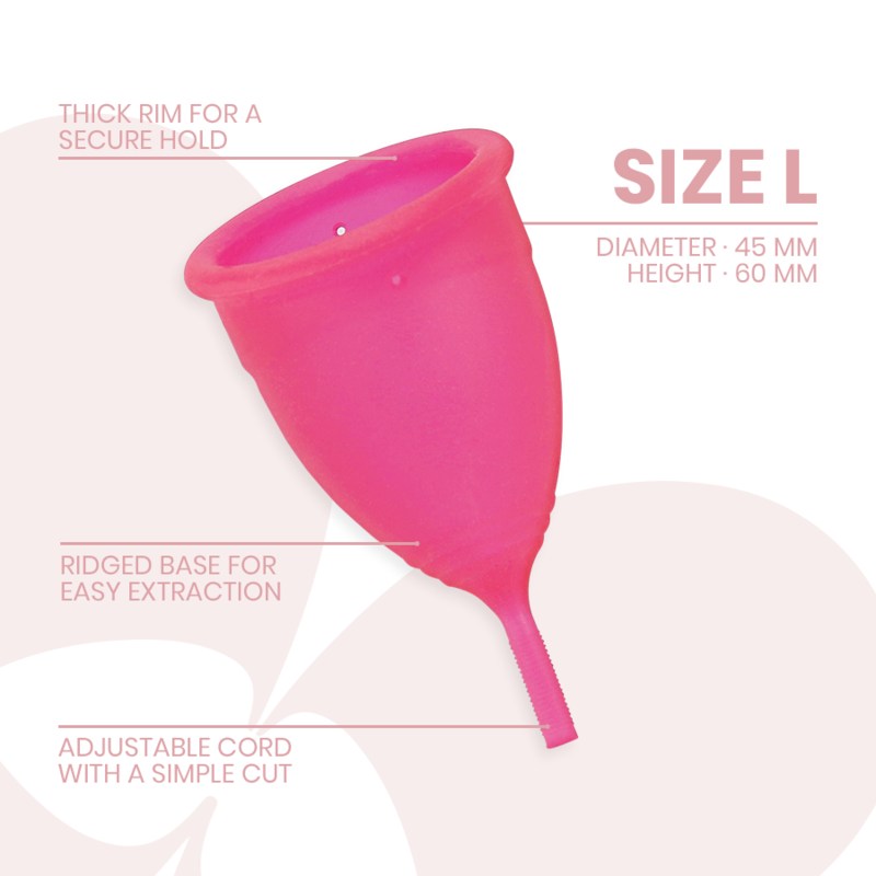 INTIMICHIC - COUPE MENSTRUELLE EN SILICONE MÉDICALE - TAILLE L - Sensualia
