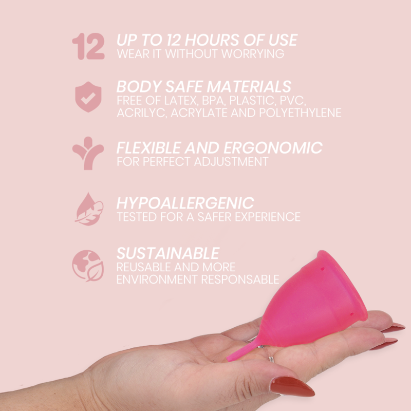 INTIMICHIC - COUPE MENSTRUELLE EN SILICONE MÉDICALE - TAILLE L - Sensualia