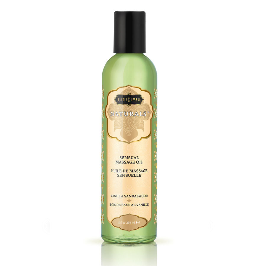 KAMASUTRA - HUILE DE MASSAGE VANILLE AU BOIS DE SANTAL 236ML - Sensualia